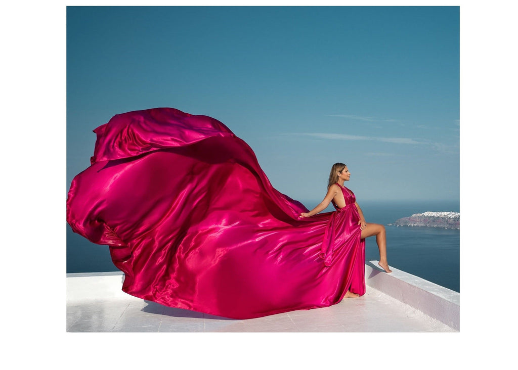 Long Flying Dress / Flying Dress For Photoshoot / Long Train Dress