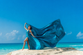 Flying Dress for Photoshoot, Long Flying Dress, Flying Dress Santorini
