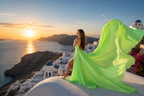 Flying Dress for Photoshoot, Santorini Flying Dress