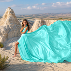 Kids Flying Dress | Girls’ Long Gown Party Dress For Girl's