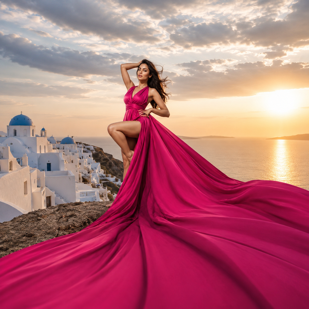 Flying Dress in Any Color - Flowy Dress in Adjustable Sizes