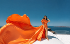 Flying Dress for Photoshoot - Long Train Dress