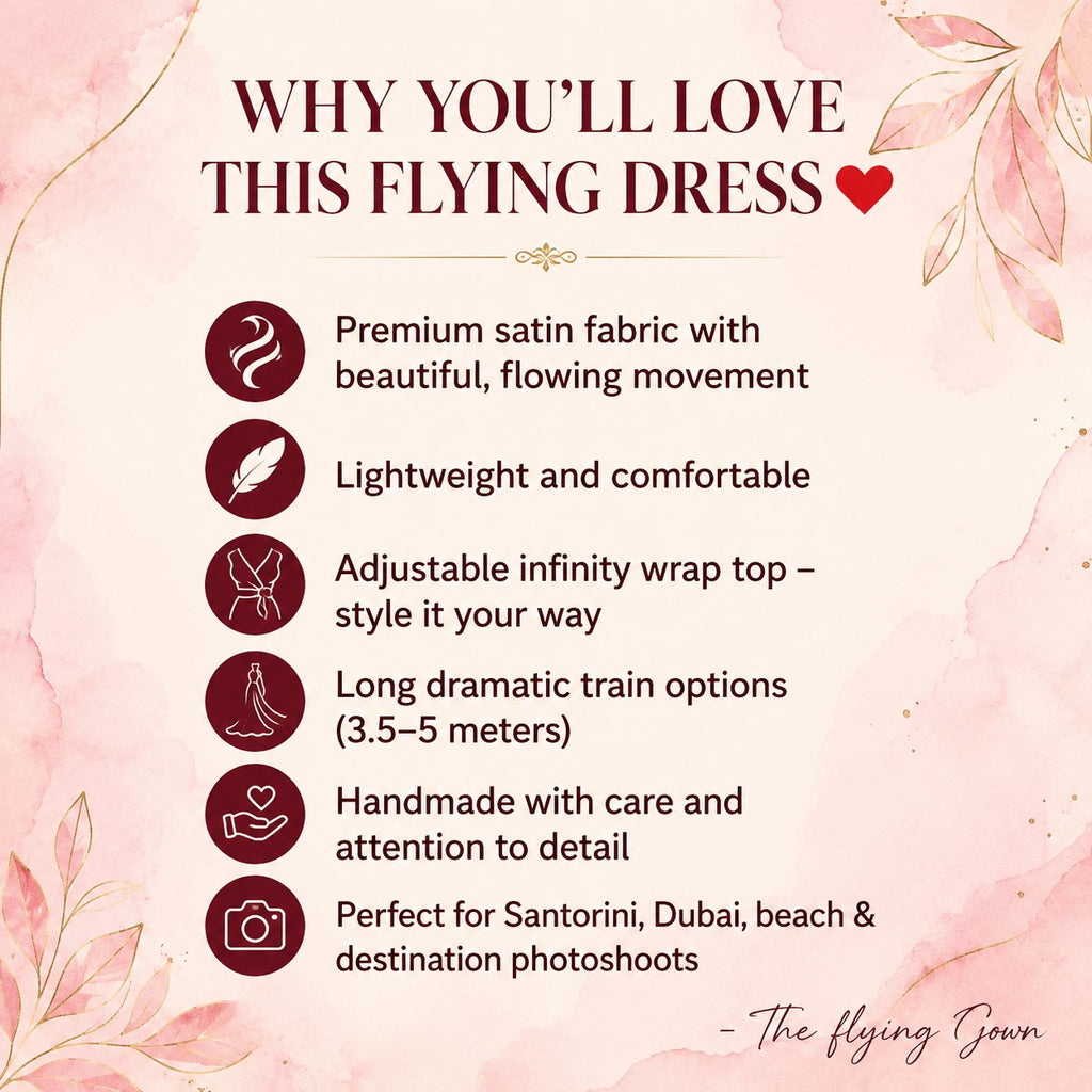 Custom Flying Dress Infinity Design  Adjustable Sizes