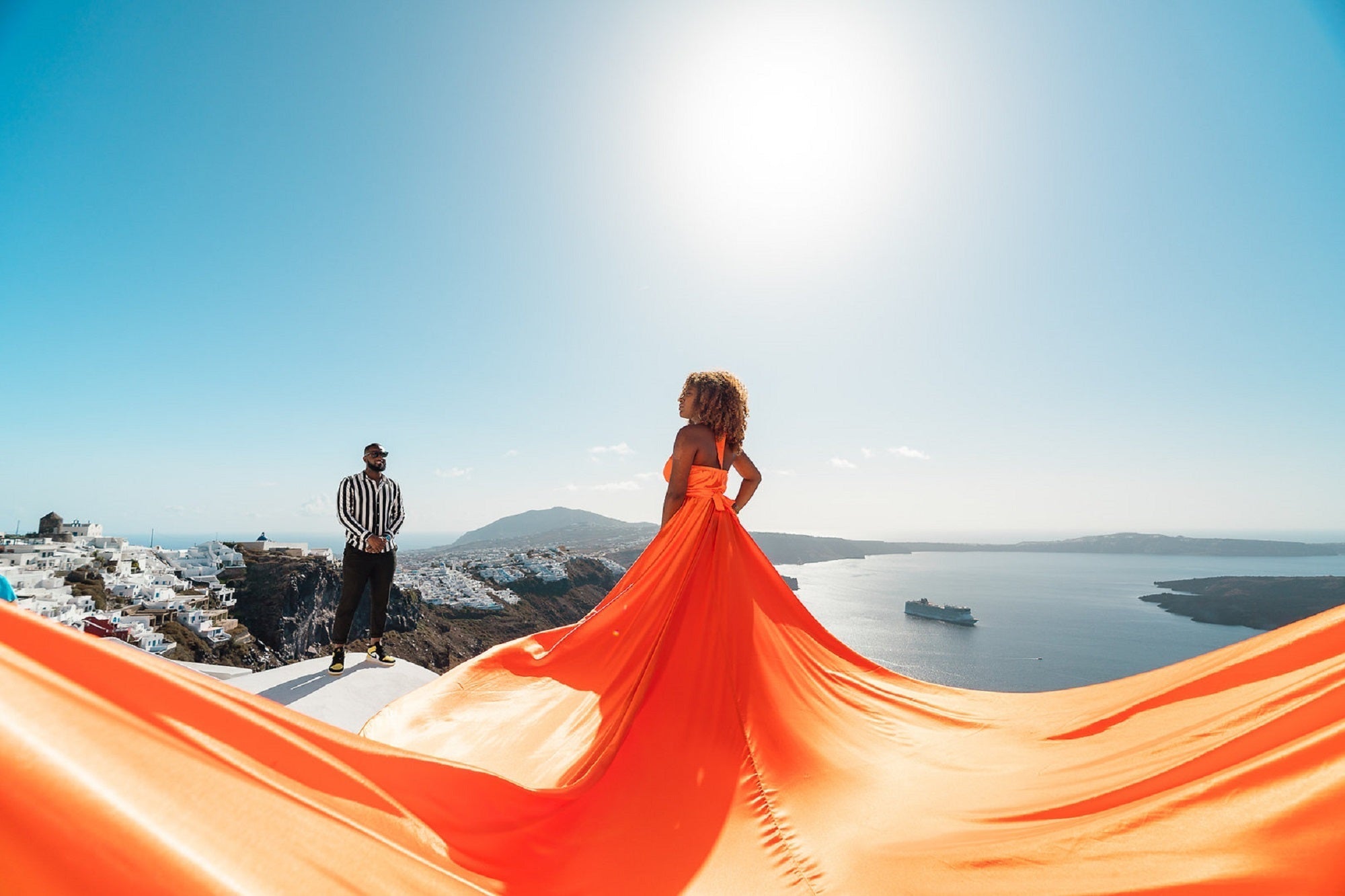 Flying dress Santorini flying dress