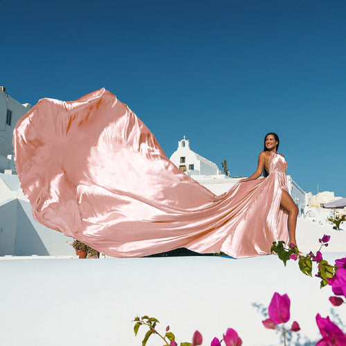 Engagement wedding gown, Santorini Photoshoot Dress
