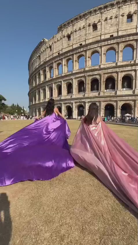 Flying Dress for PhotoShoot Long Train Dress Flowy Dress