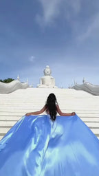 Santorini Flying Dress for Photoshoot, Long Flying Dress