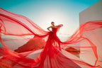 Flying Dress for Photoshoots: Iconic Long Flowy Gown